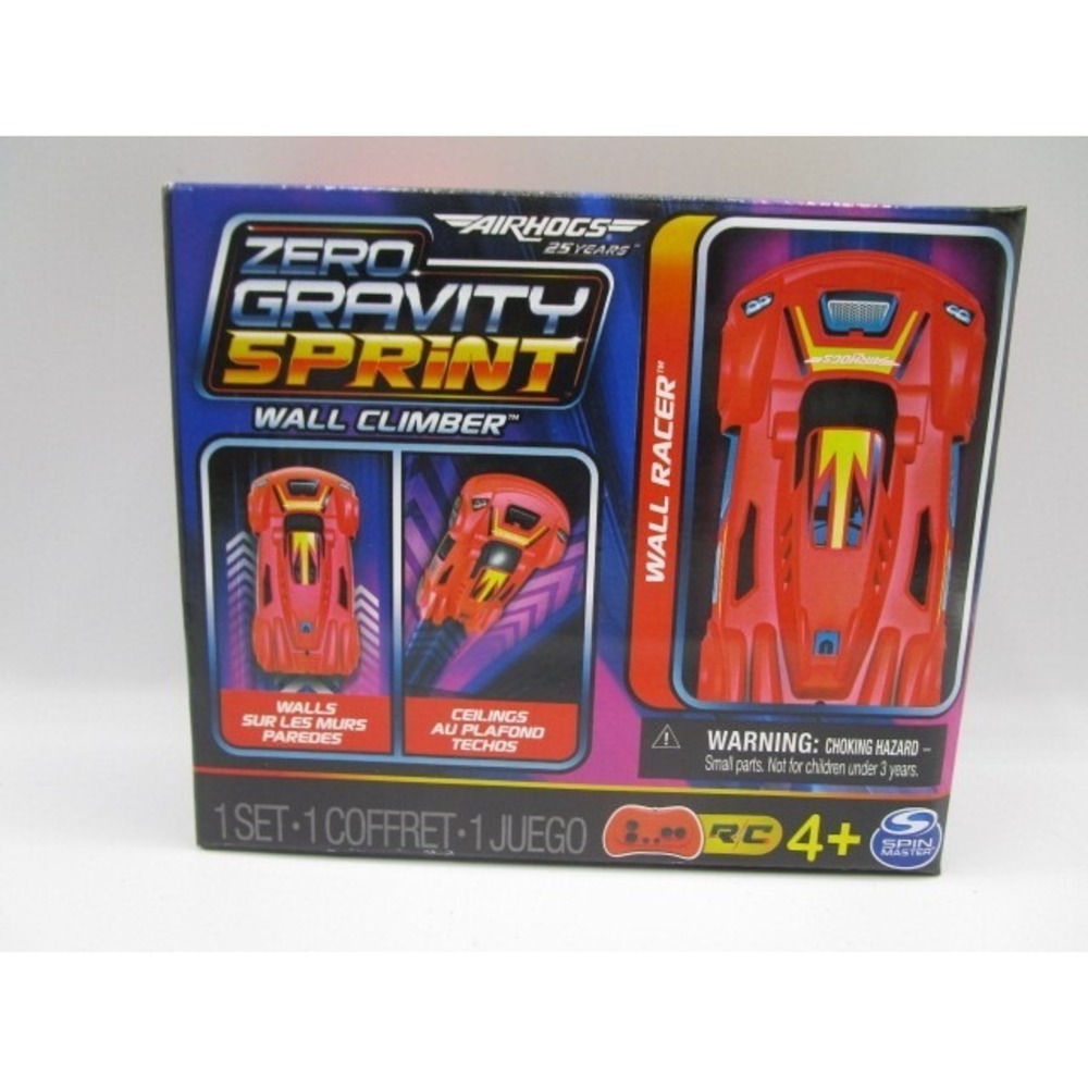 Air Hogs Zero Gravity Sprint RC Car Wall Climber Red Rechargeable
